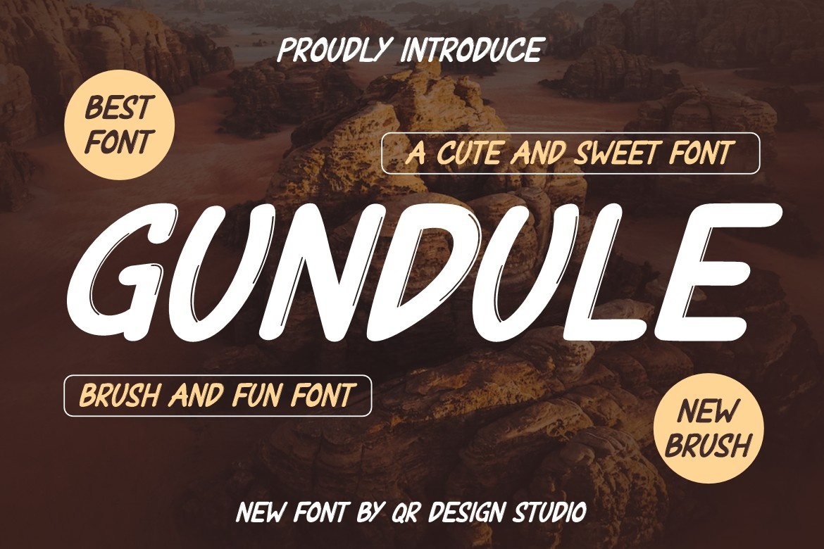 Gundule Regular Font preview