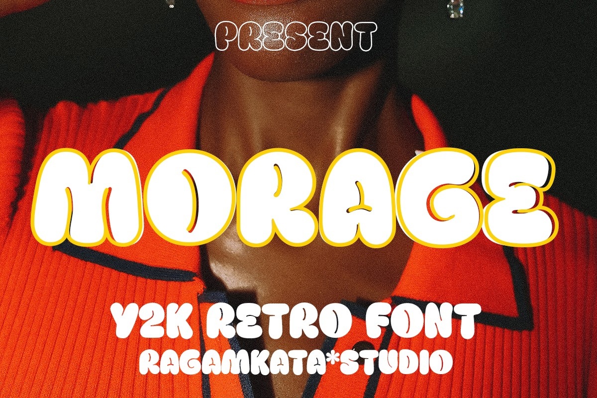 Morage Outline Font preview