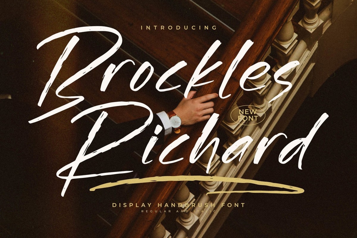Brockles Richard Regular Font preview