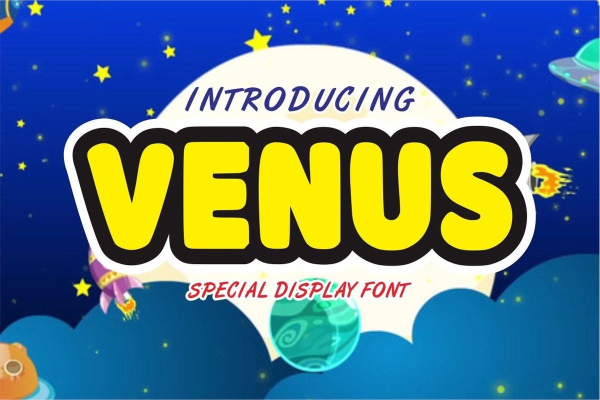 Venus Regular Font preview