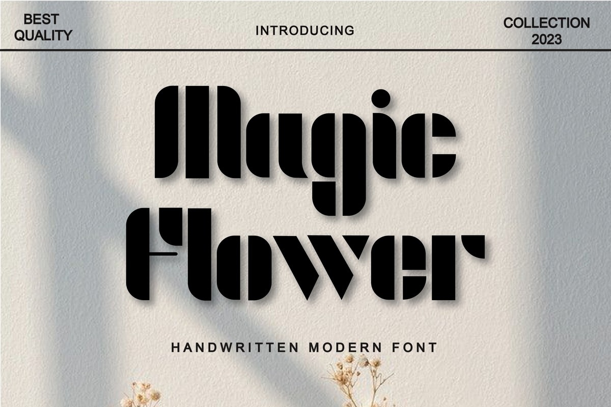 Magic Flower Font preview