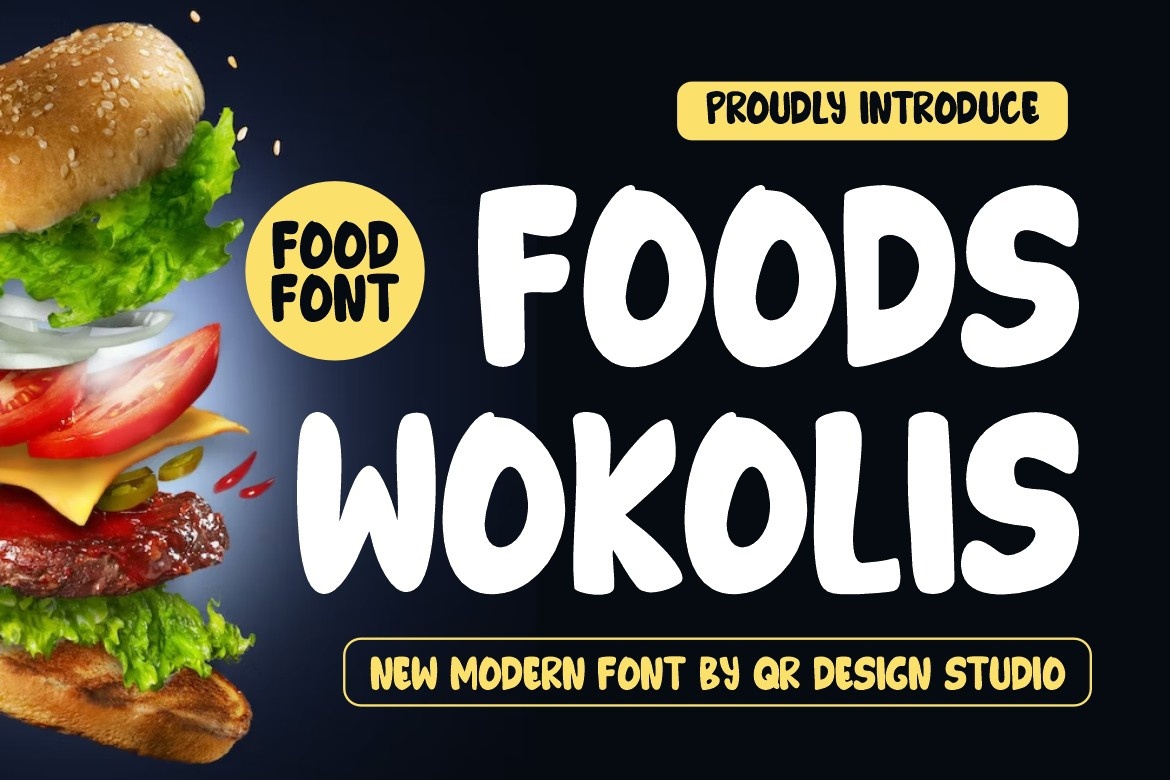 Foods Wokolis Font preview