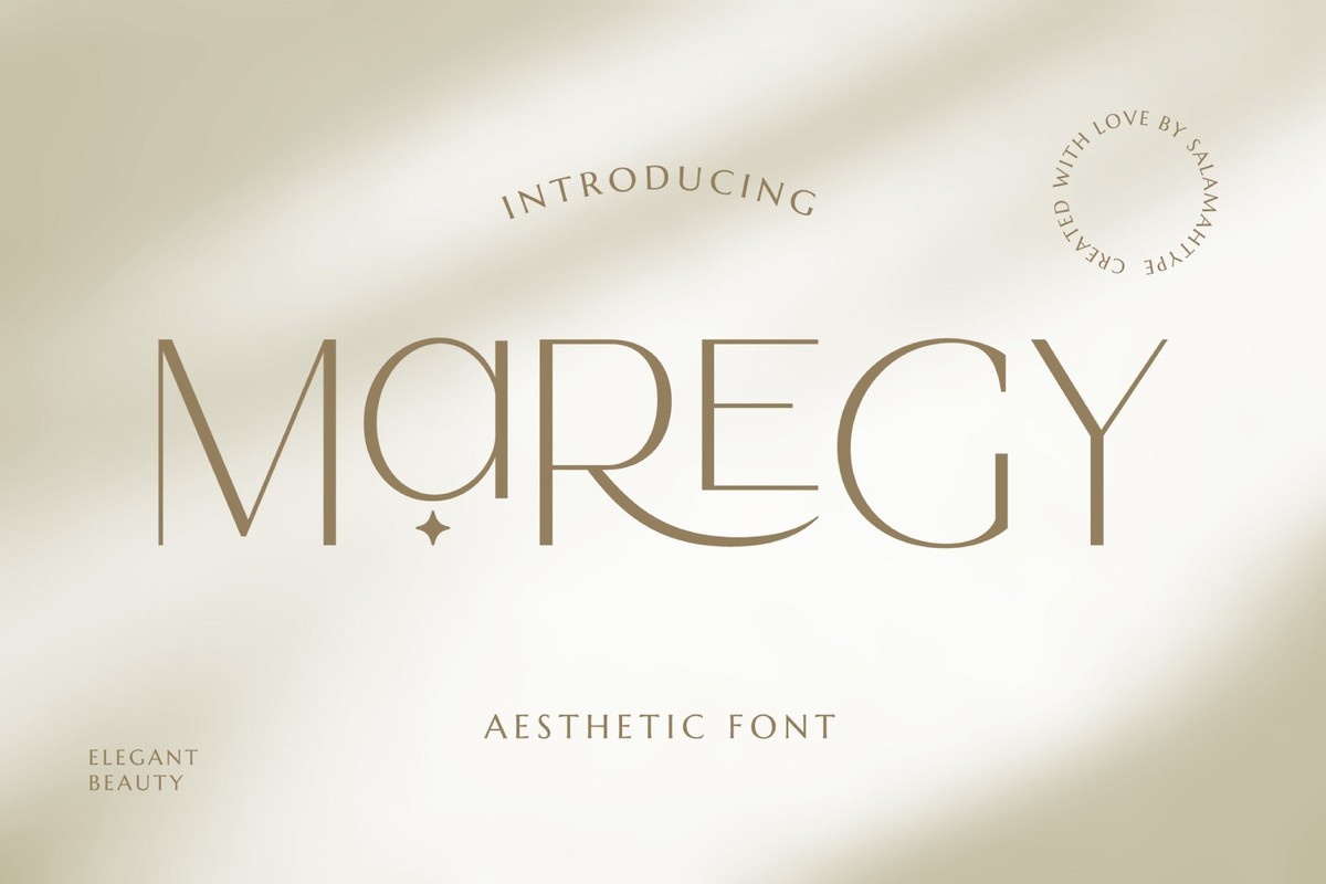 Maregy Regular Font preview