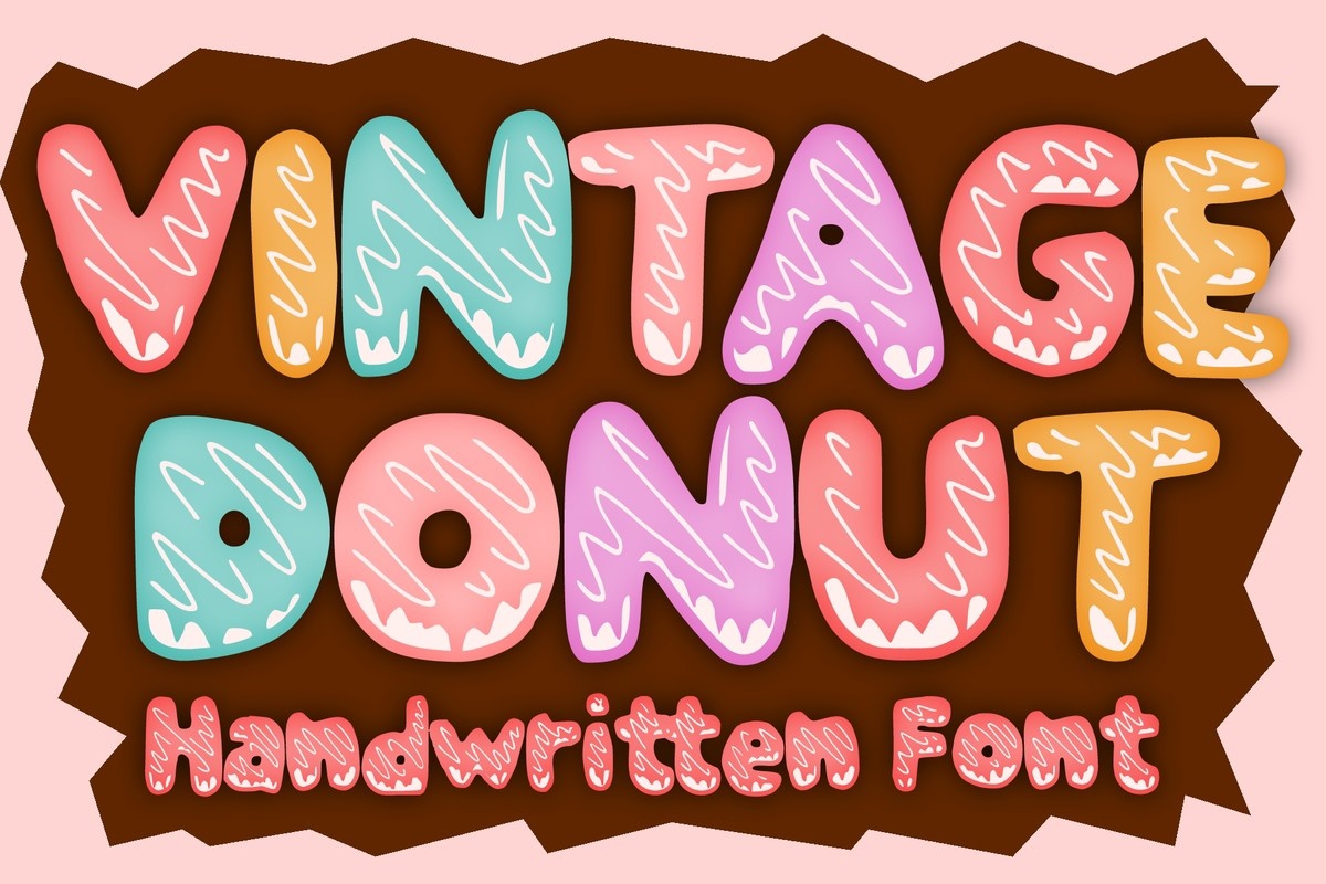 Vintage Donut Regular Font preview