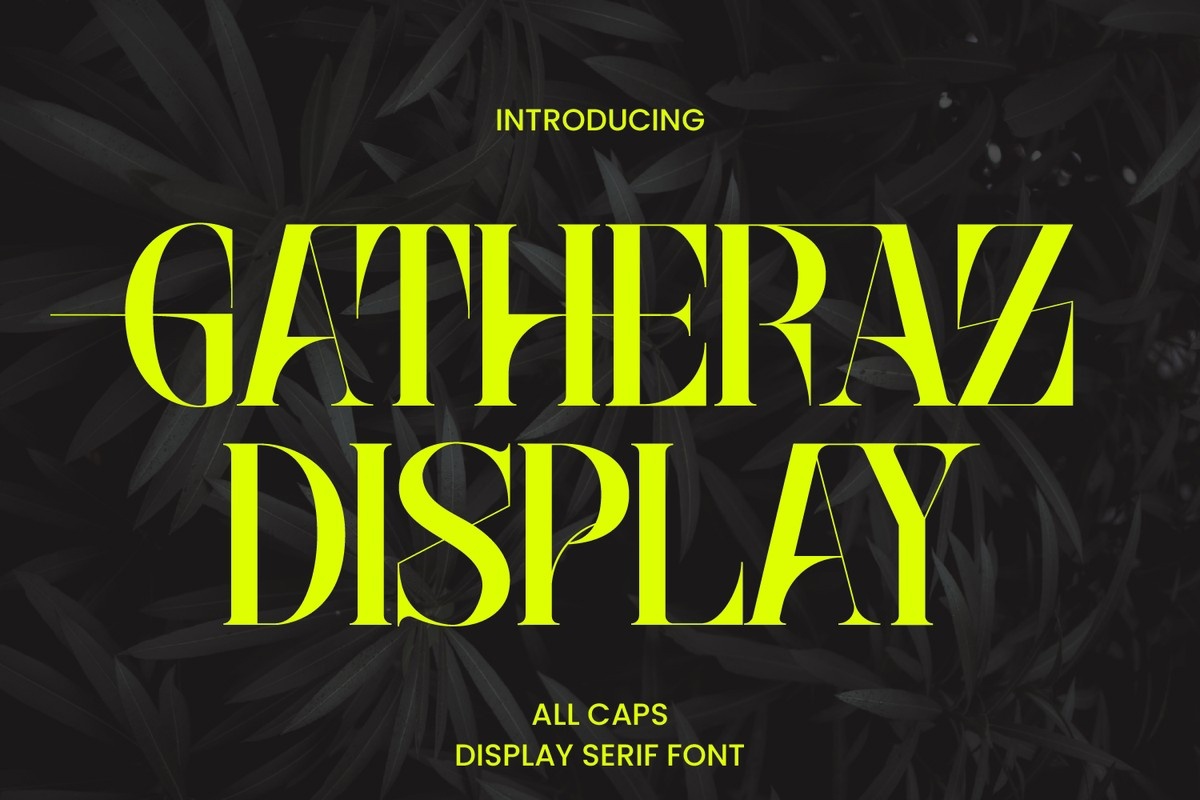 Gatheraz Regular Font preview