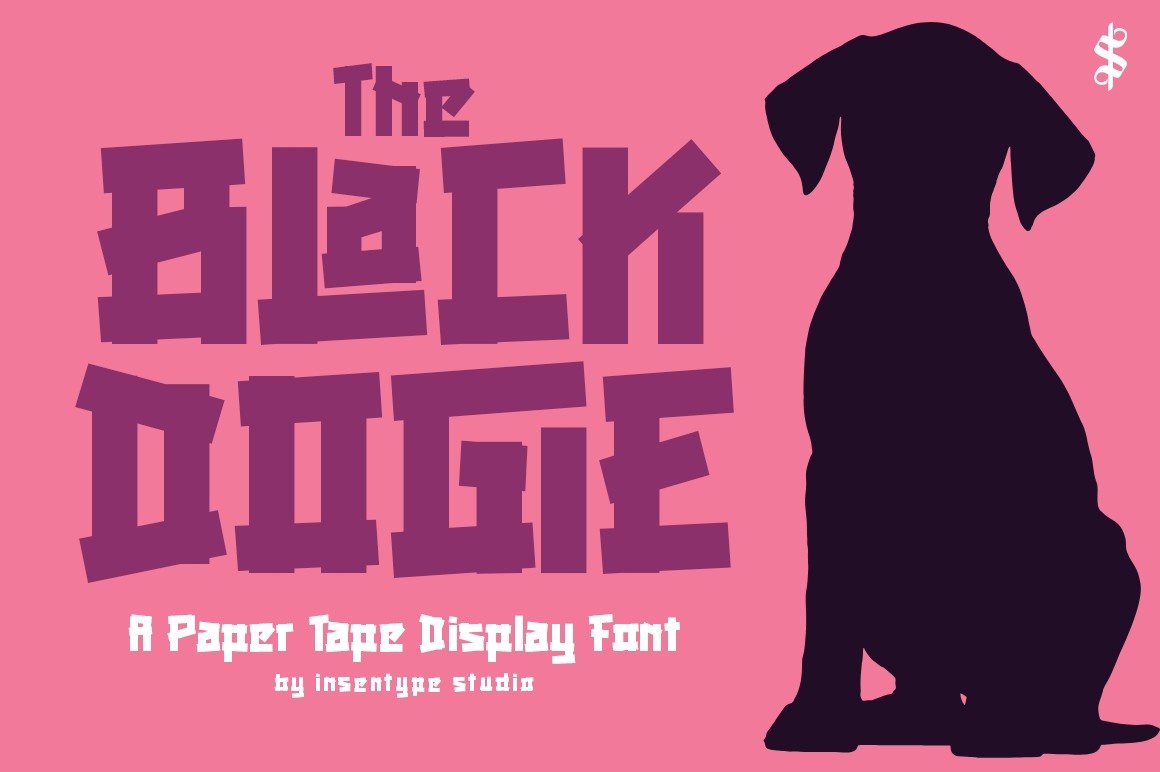 Black Dogie Font preview