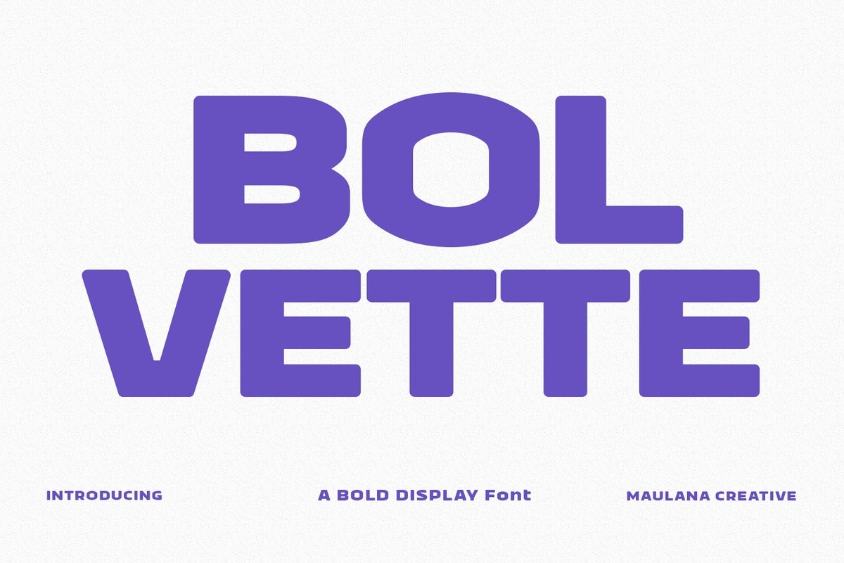 Bolvette Font preview
