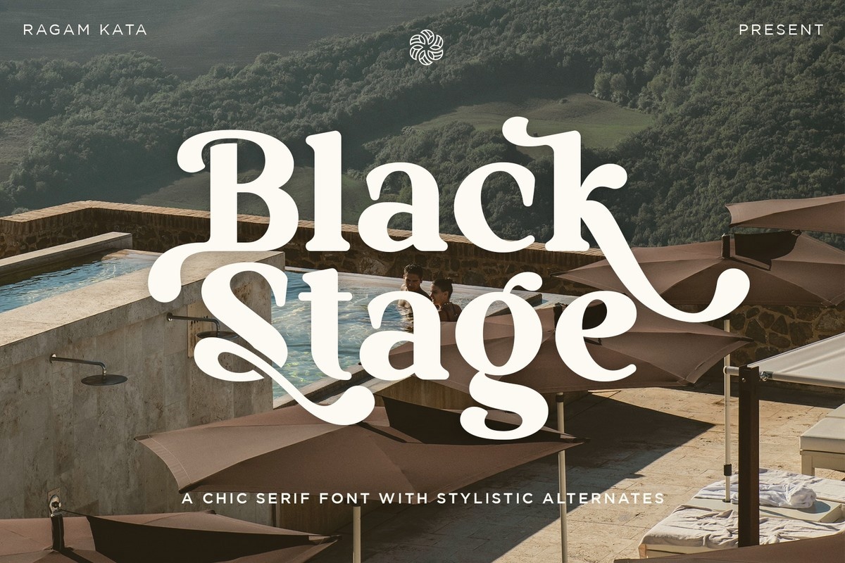 Black Stage Font preview