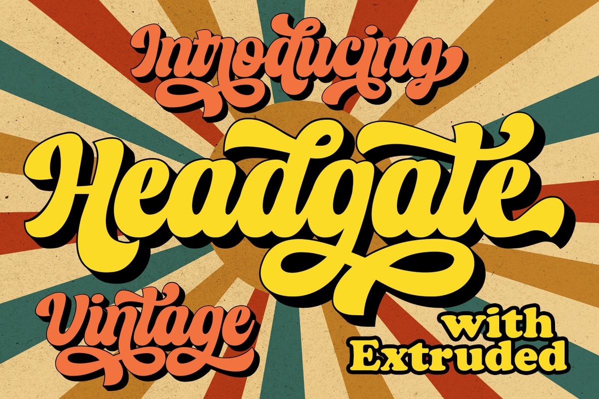 Headgate Regular Font preview