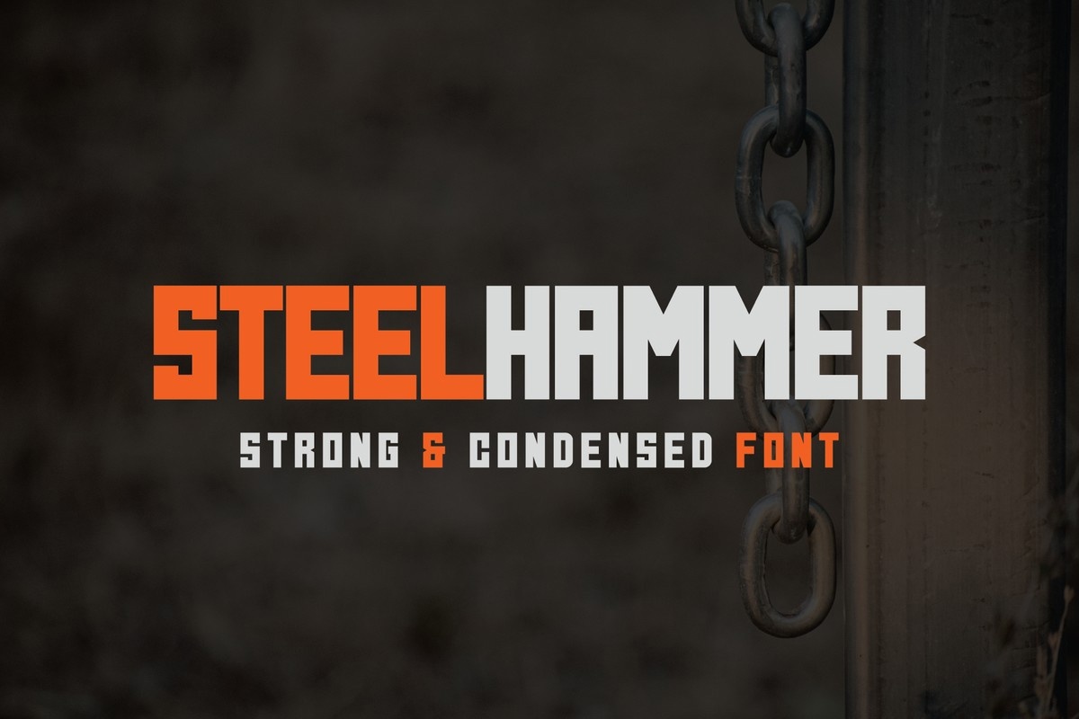 Steel Hammer Regular Font preview
