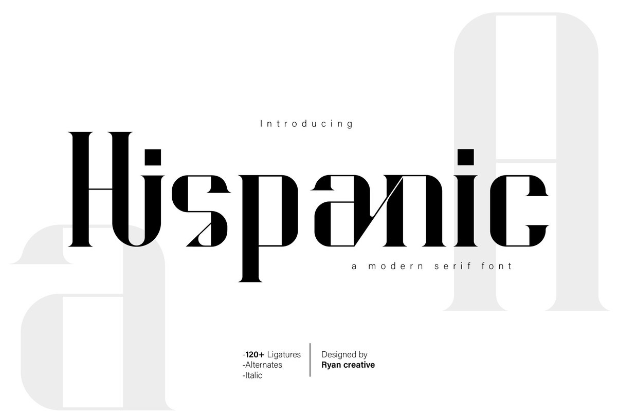 Hispanic Font preview