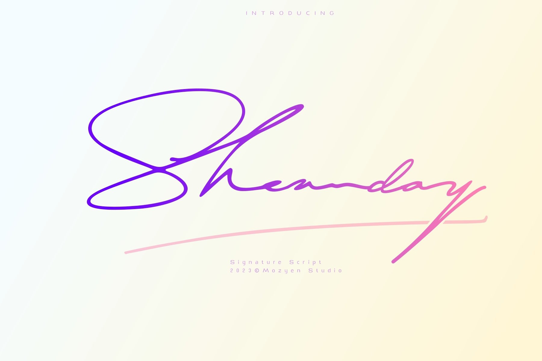 Sheanday Font preview