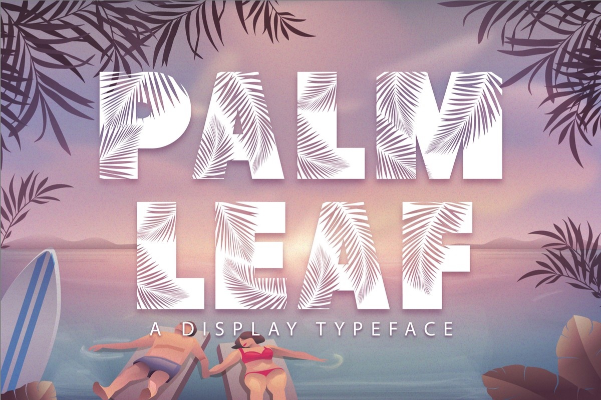 Palm Leaf Italic Font preview
