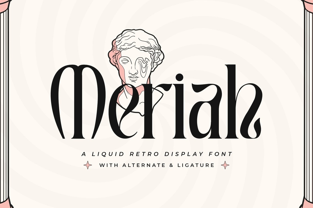 Meriah Regular Font preview
