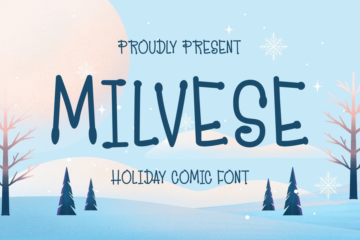 Milvese Font preview