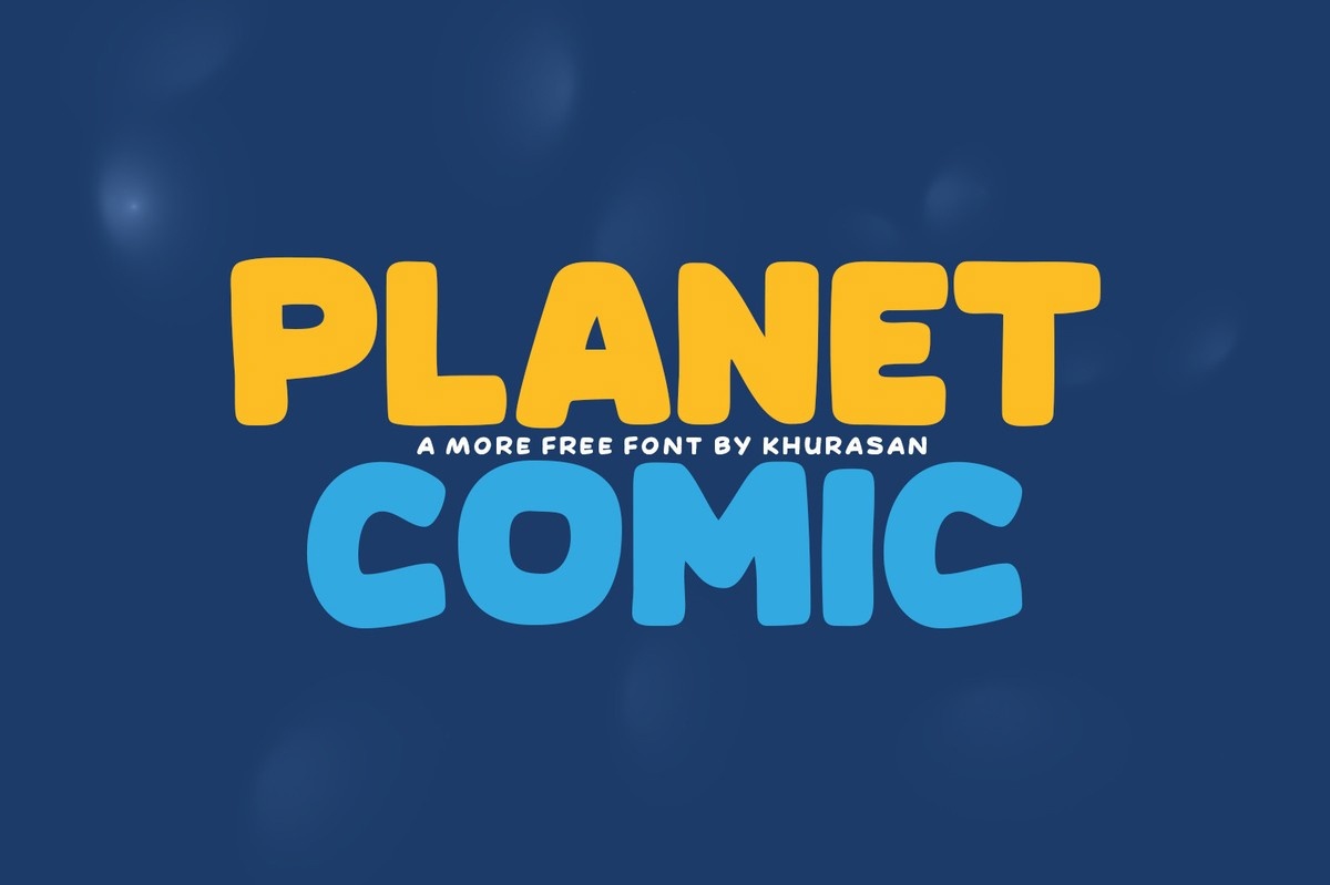 Planet Comic Regular Font preview