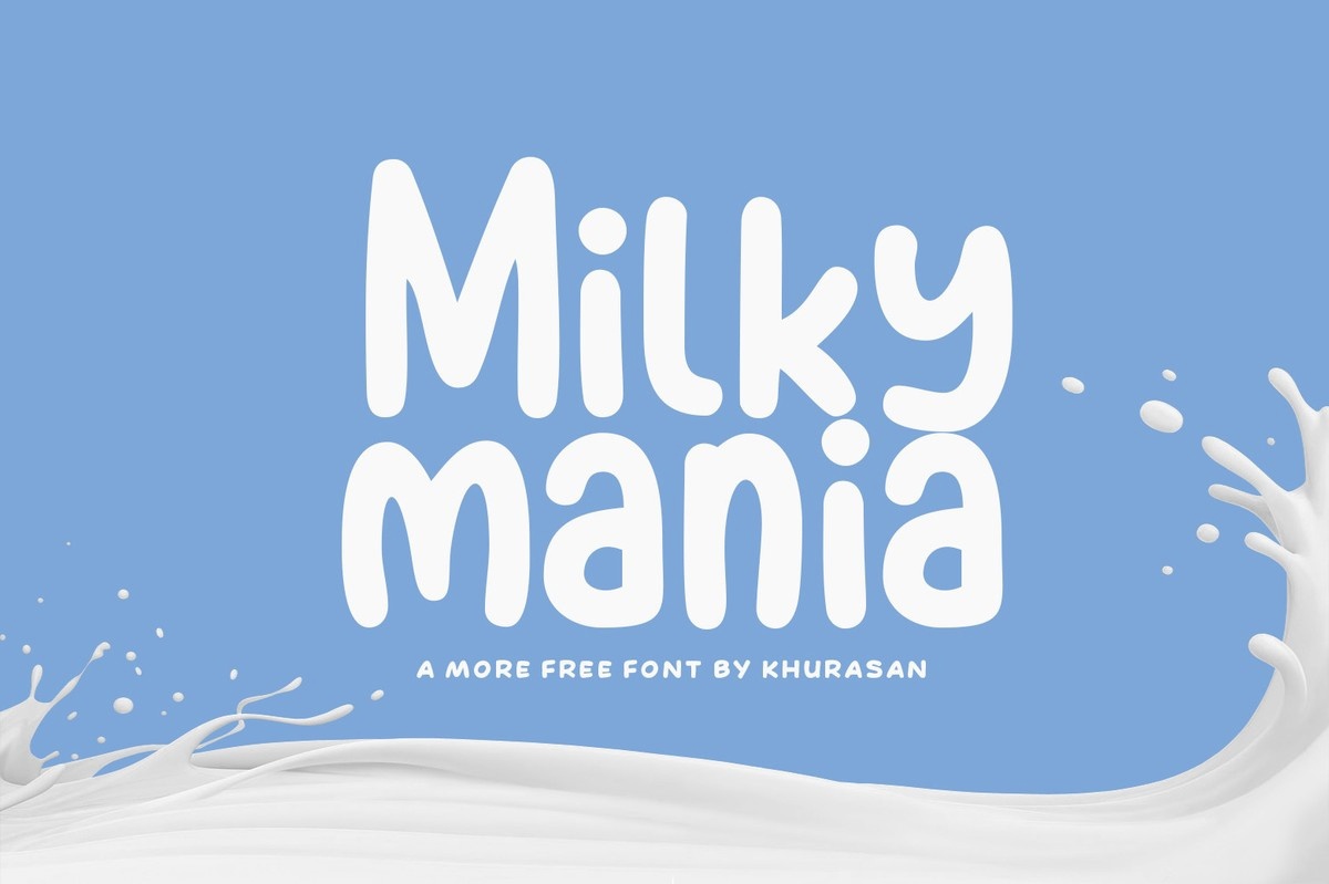 Milky Mania Font preview