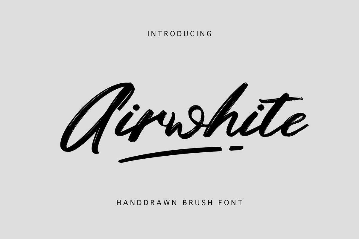 Airwhite Font preview