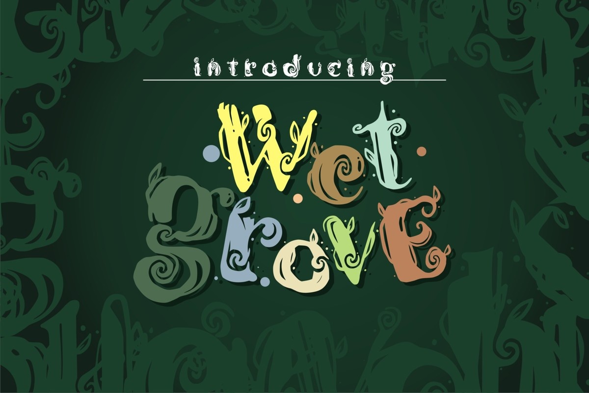 Wet Grove Font preview