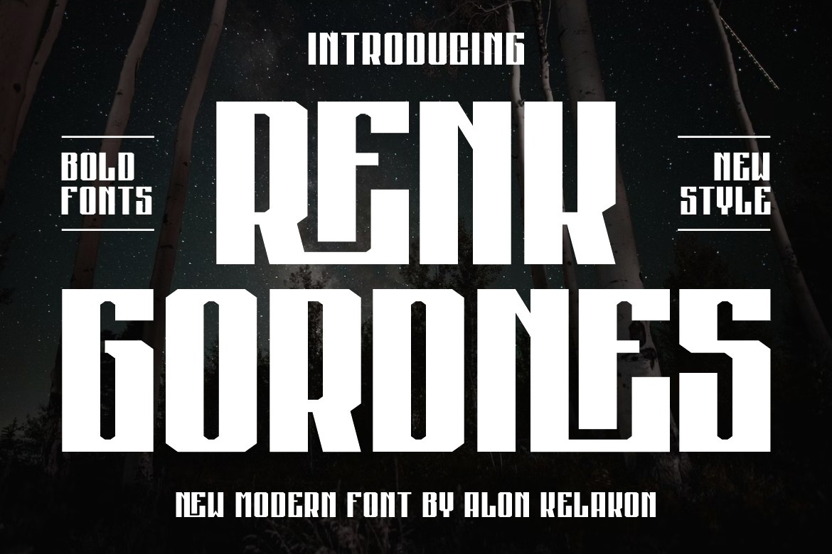 Renk Gordnes Regular Font preview