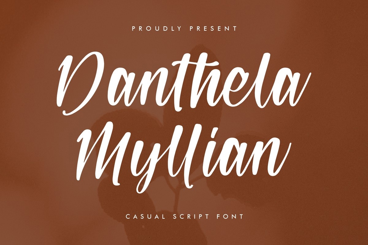 Danthela Myllian Font preview