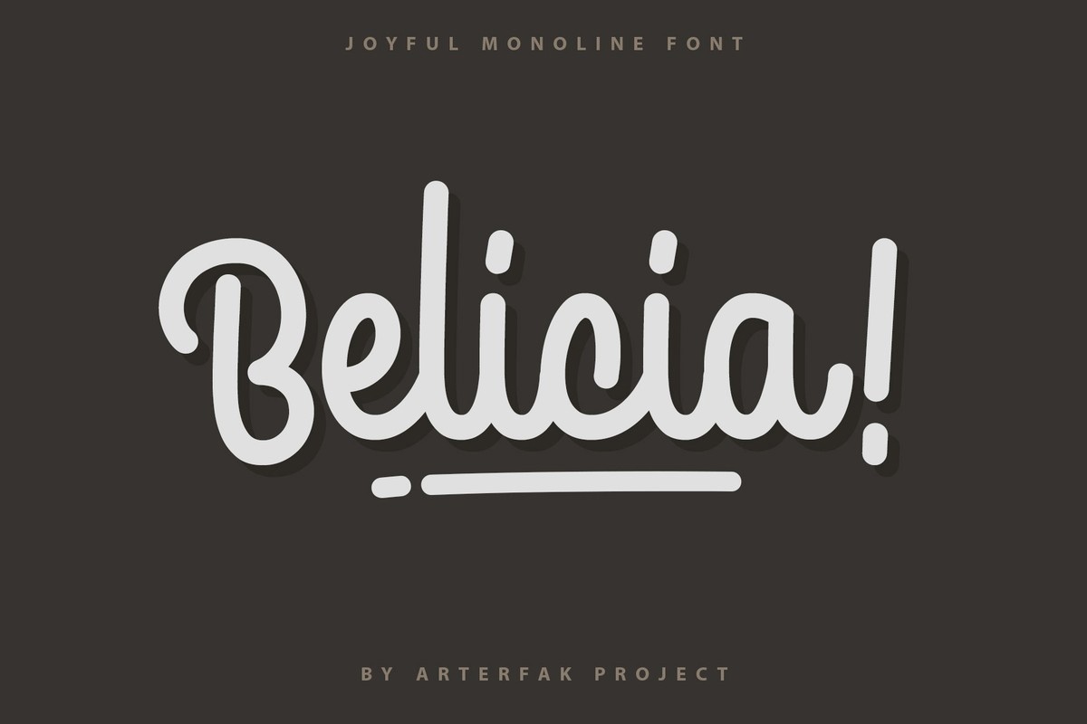 Belicia! Font preview