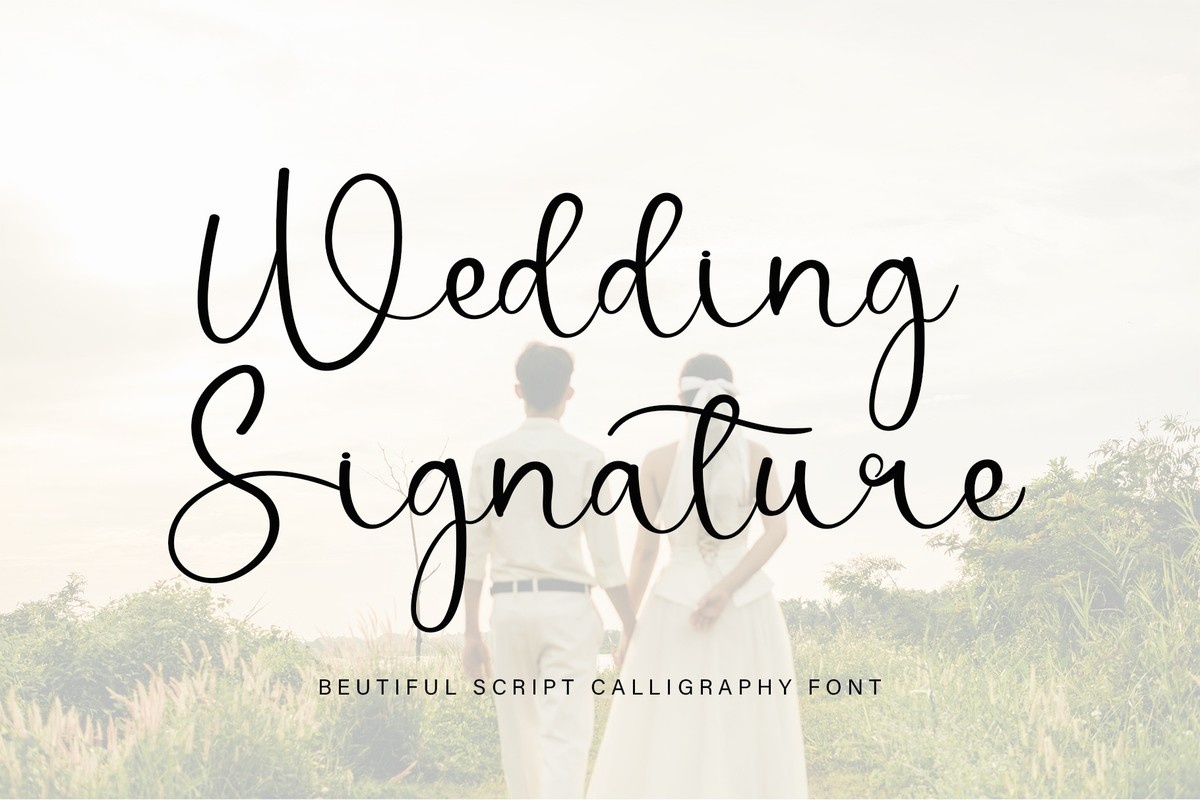 Wedding Signature Regular Font preview