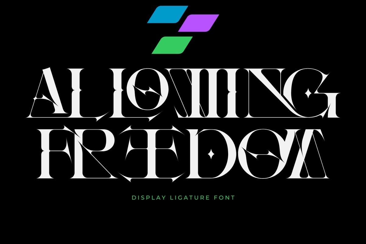 Allowing Freedom Regular Font preview
