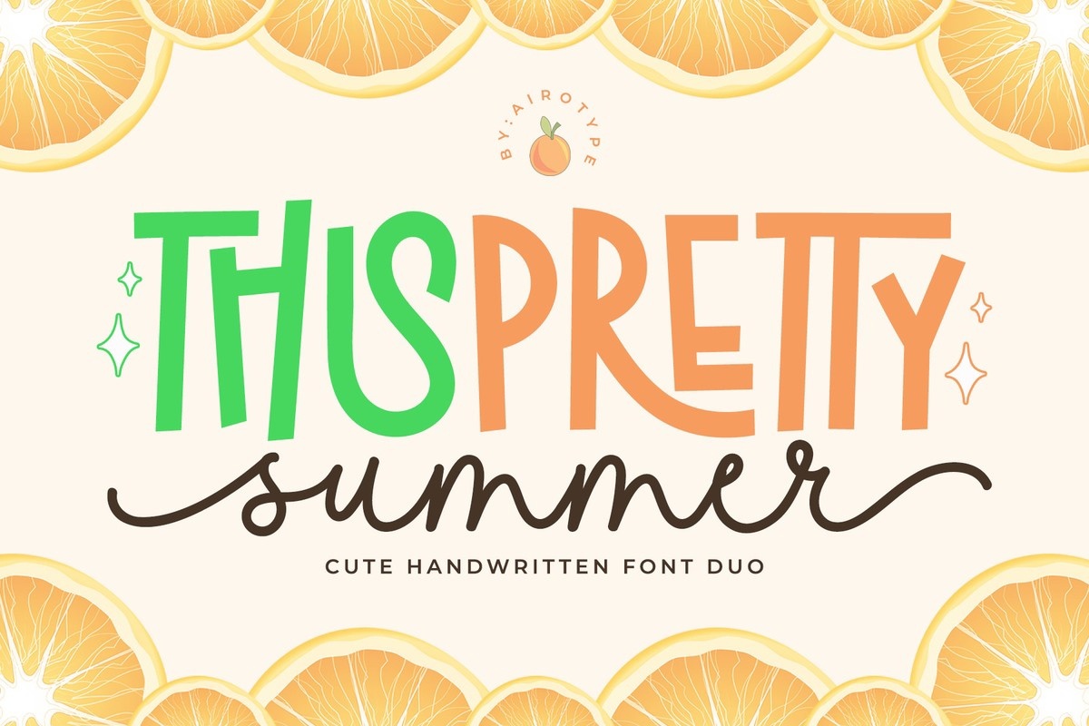 Pretty Summer Font preview