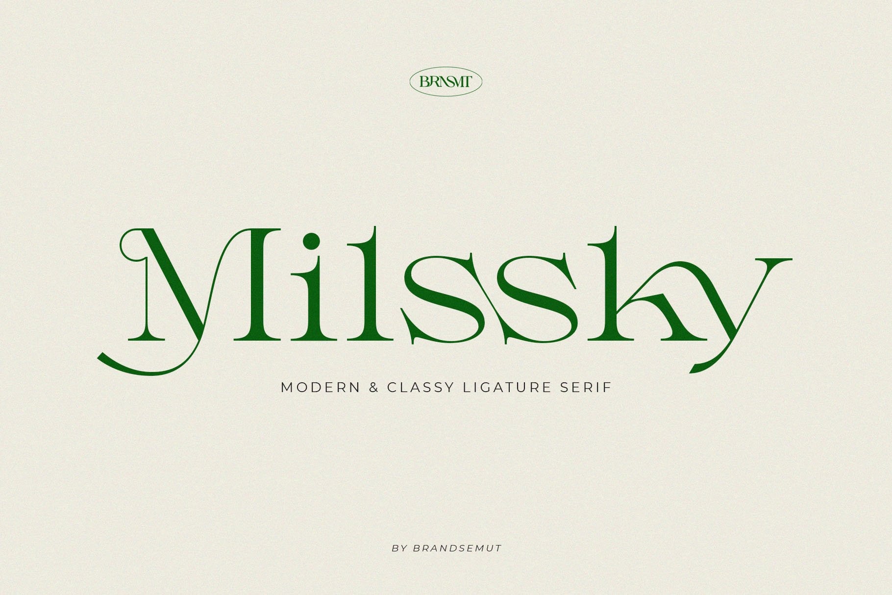 Milssky Regular Font preview