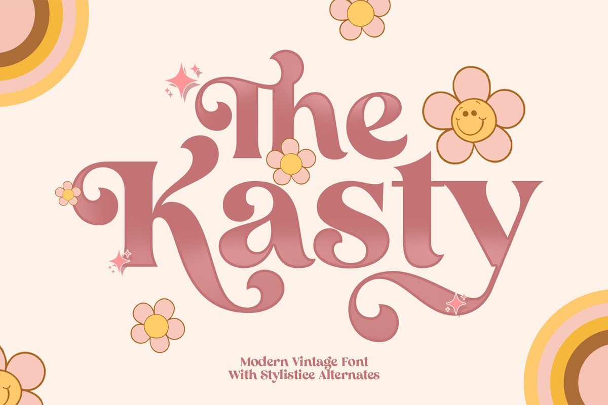 The Kasty Font preview