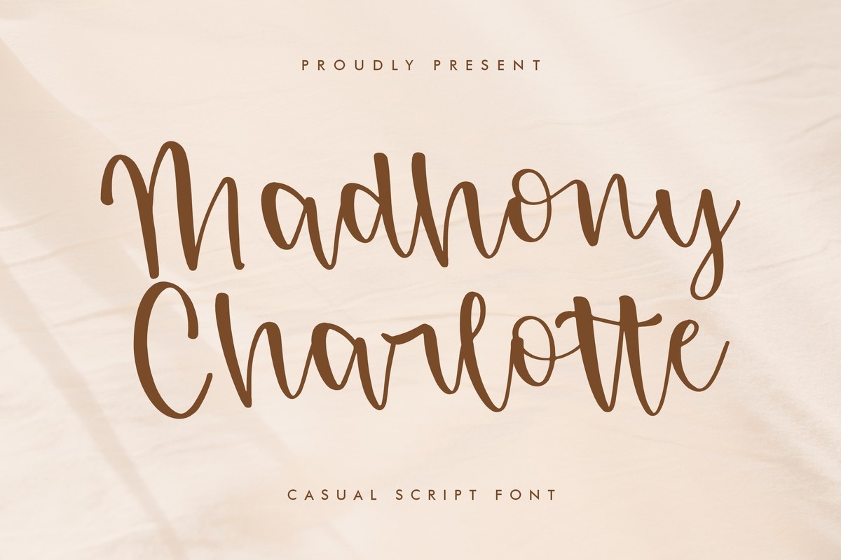 Madhony Charlotte Regular Font preview