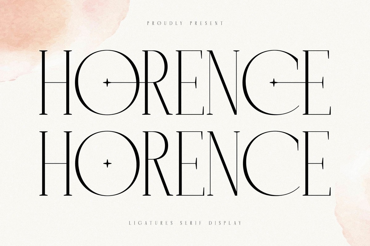 Horence Regular Font preview