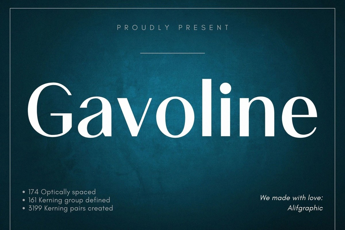 Gavoline Regular Font preview