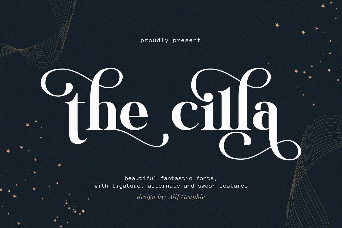 The Cilla Regular Font preview