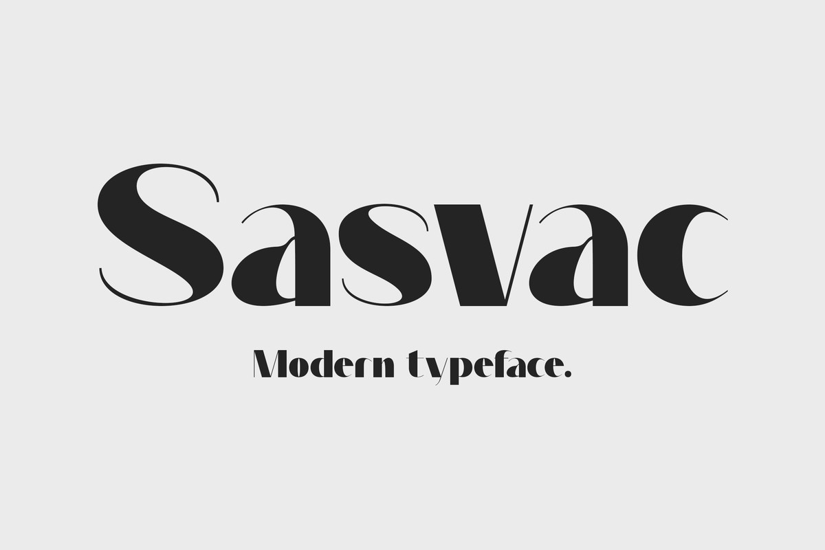 Sasvac Font preview