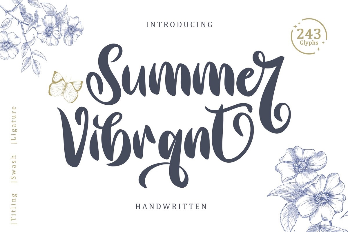 Summer Vibrant Font preview