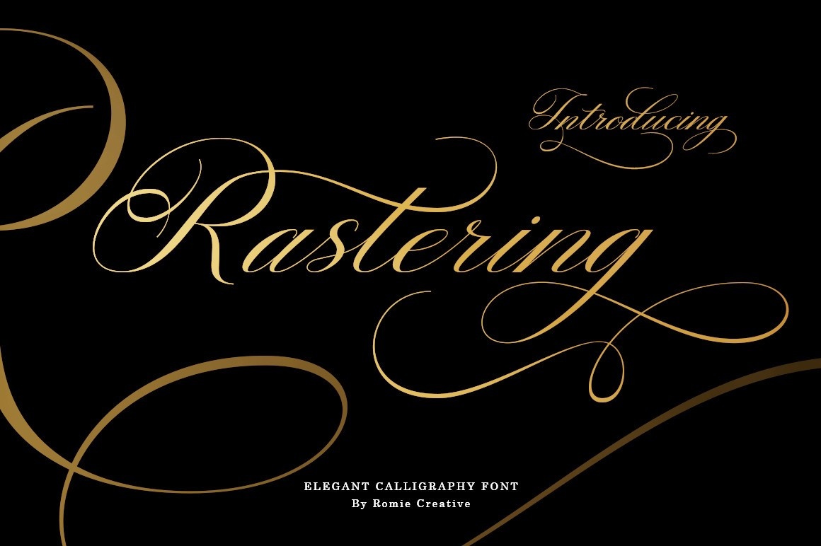 Rastering Font preview