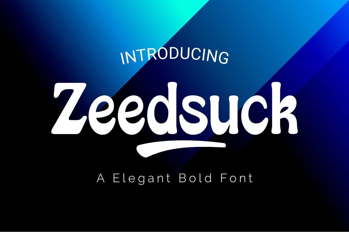 Zeedsuck Regular Font preview
