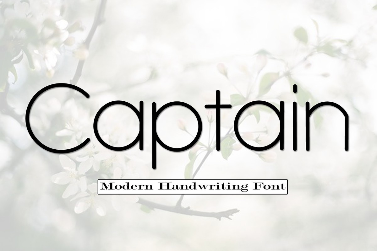 Captain Font preview