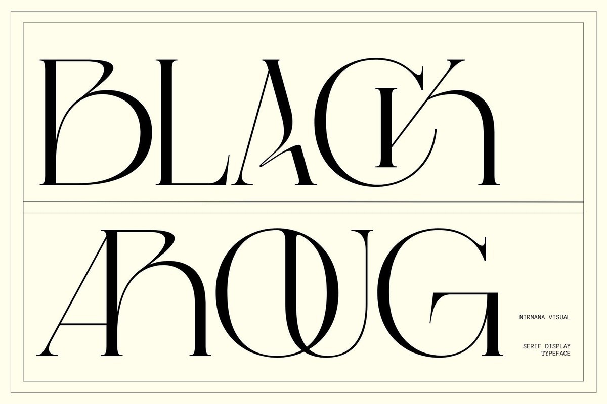 Black Aroug Font preview