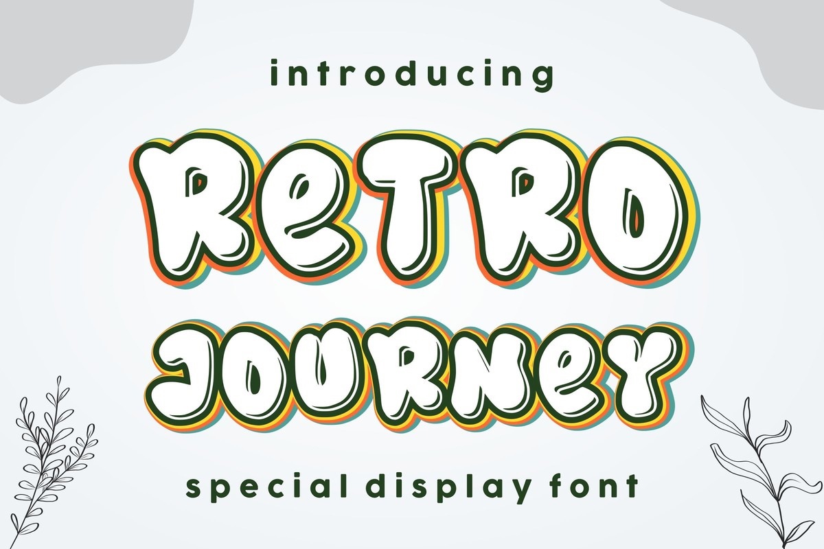 Retro Journey Regular Font preview