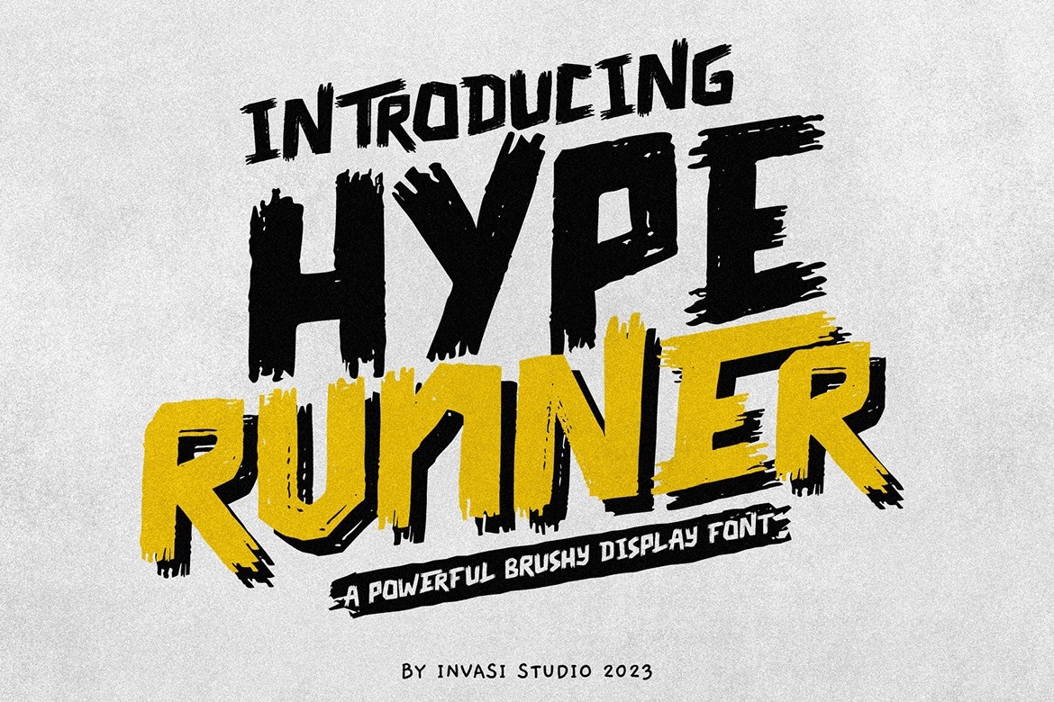 Hype Runner Font preview