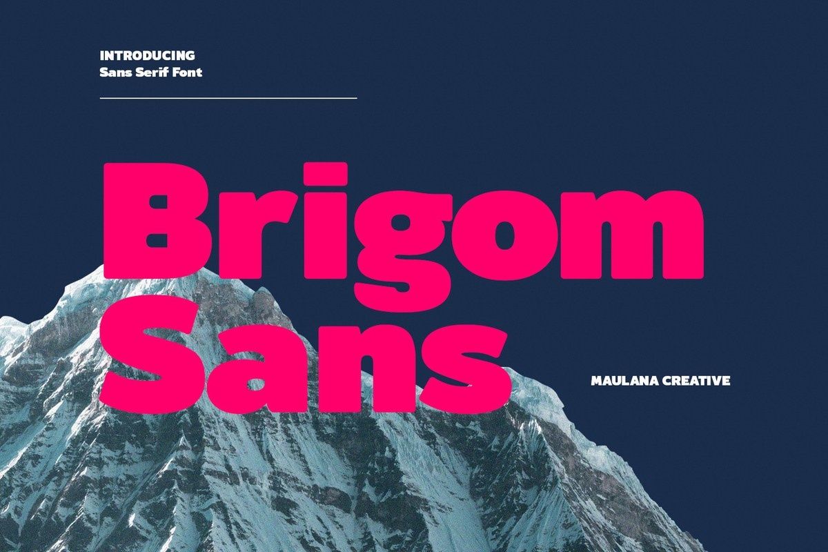 Brigom Font preview