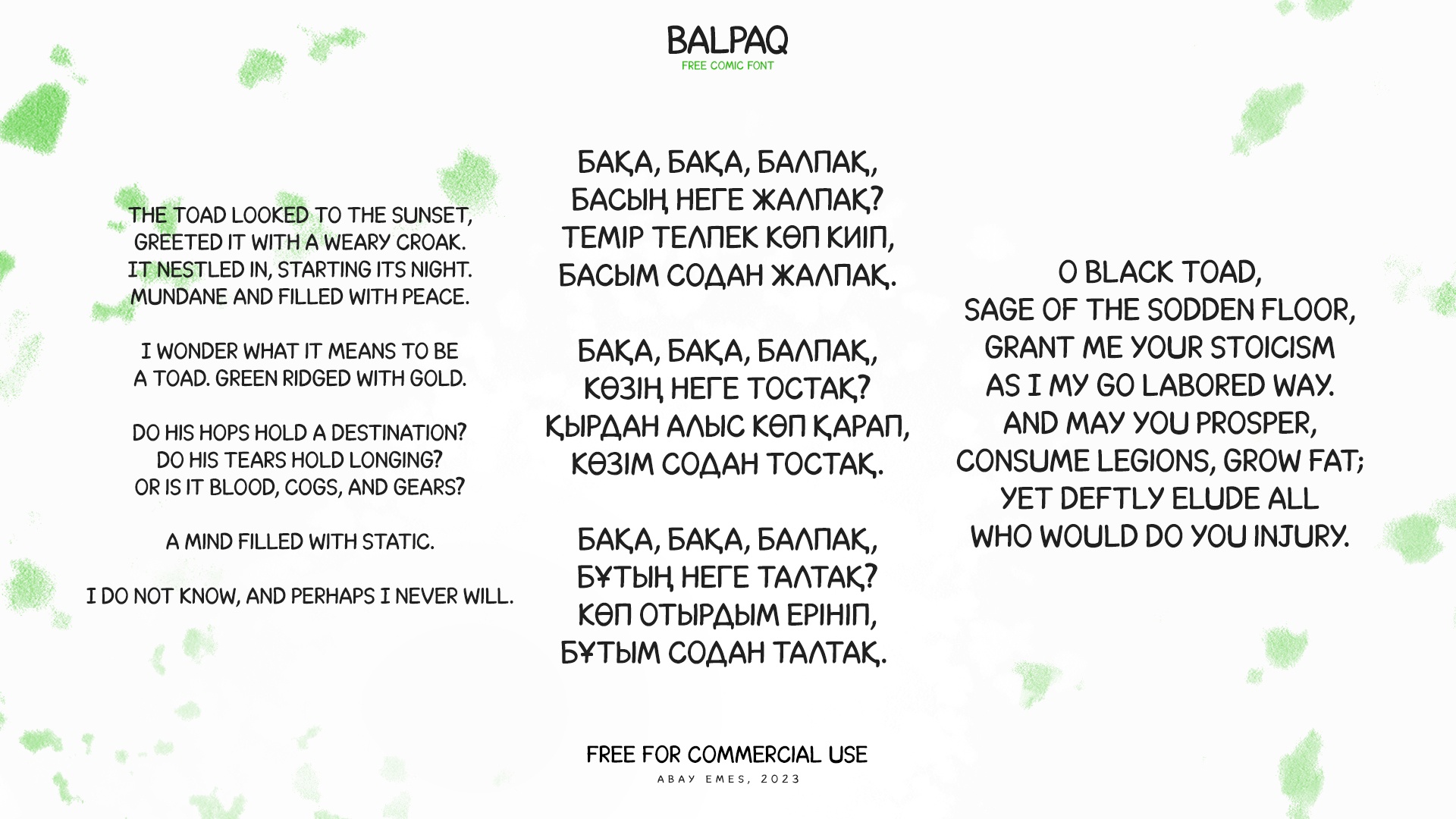 Balpaq Regular Font preview