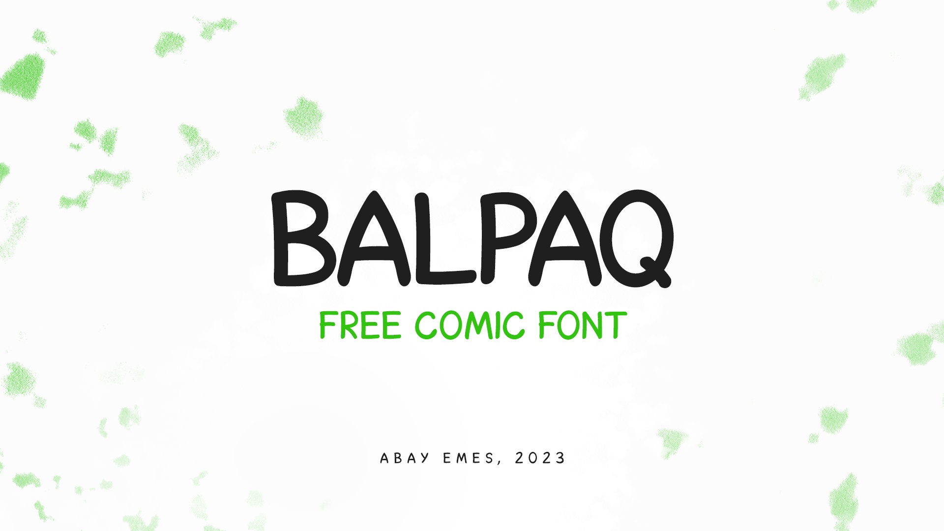 Balpaq Font preview