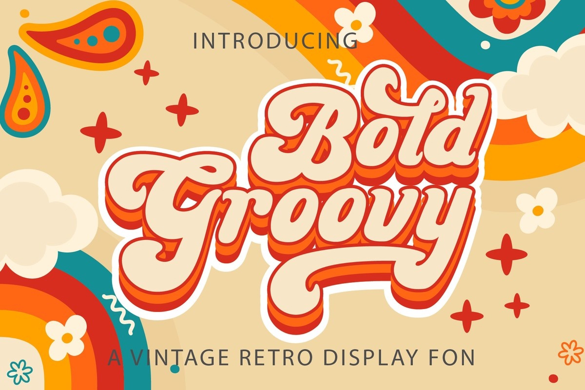 Bold Groovy Regular Font preview