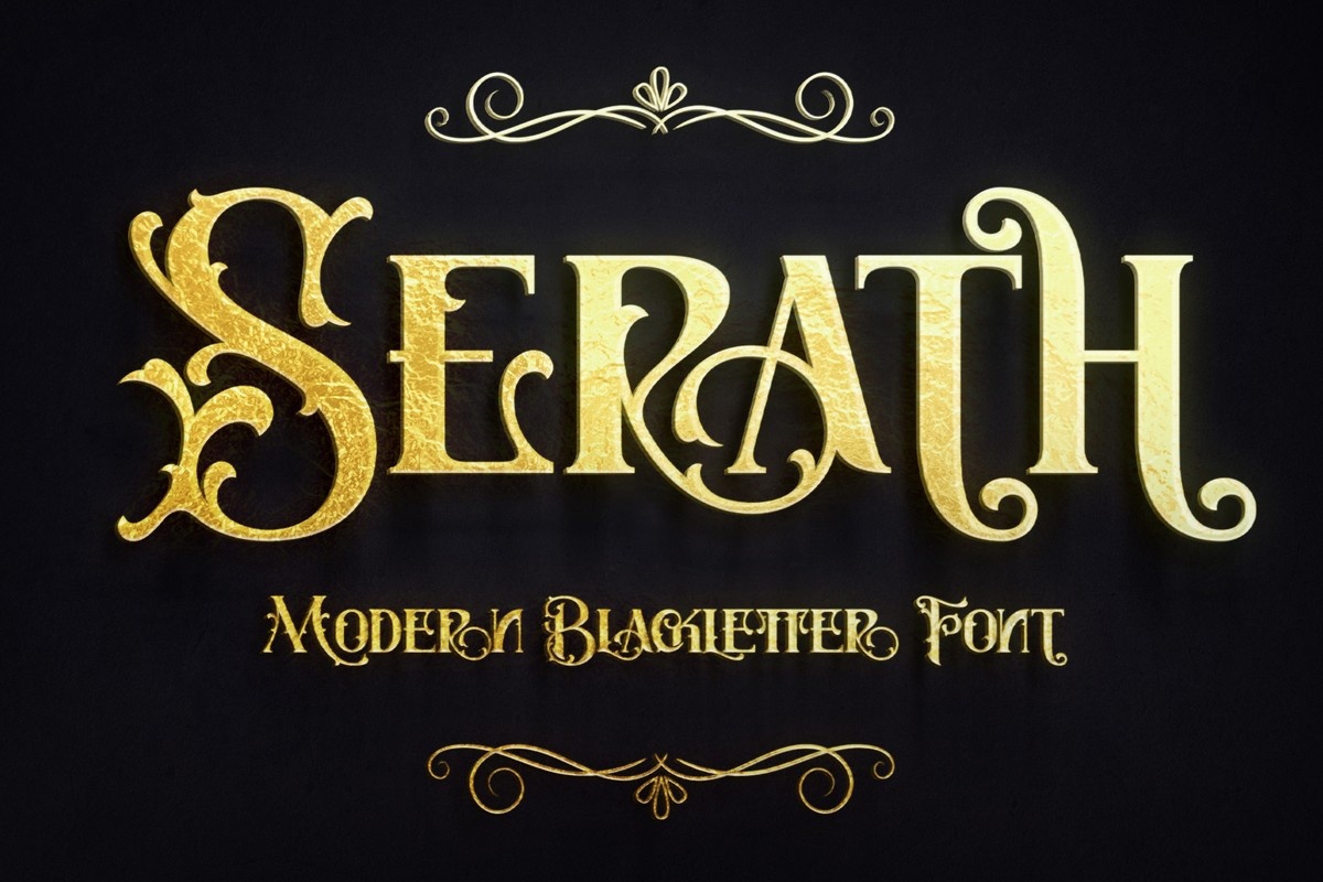 Serath Italic Font preview