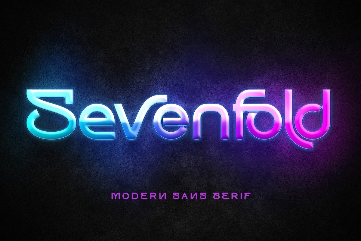 Sevenfold Regular Font preview