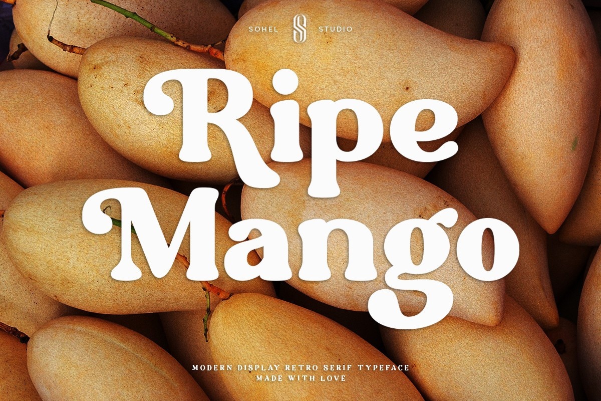 Ripe Mango Regular Font preview